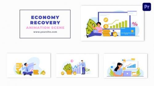 Videohive - Investment Recovery 2D Character Animation Scene - 47355118