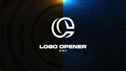 Videohive - 2 in 1 Technology Logo Opener - 47382826