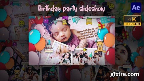 Videohive Birthday Party Slideshow - 4k 47415475