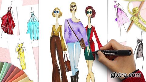 Masterclass of Fashion Clothing Design and Figure Drawing