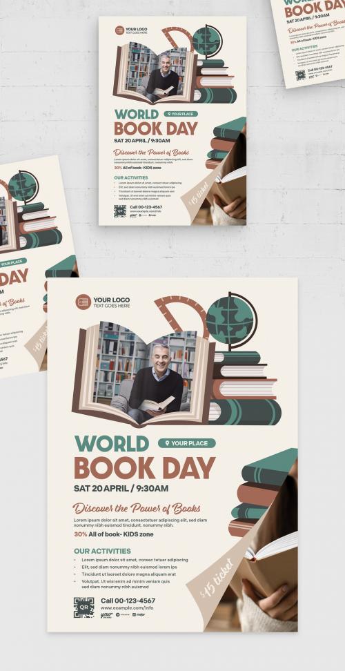 World Book Day Flyer Template 571940535