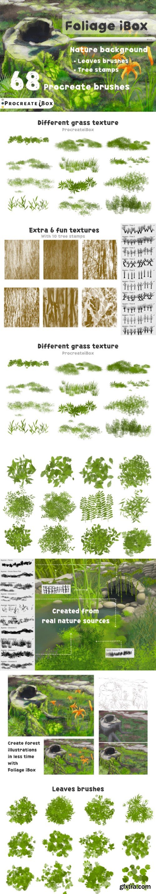 Foliage IBox Procreate Nature Brushes