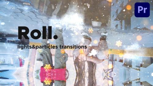 Videohive - Lights & Particles Roll Transitions for Premiere Pro Vol. 01 - 47411165