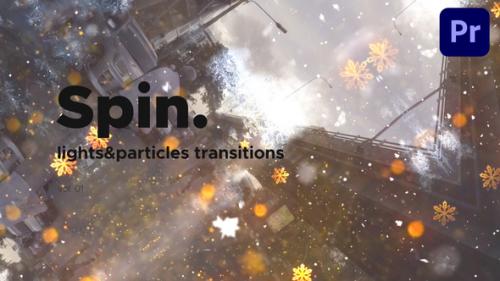 Videohive - Lights & Particles Spin Transitions for Premiere Pro Vol. 01 - 47411223