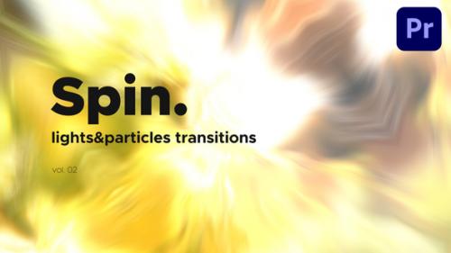 Videohive - Lights & Particles Spin Transitions for Premiere Pro Vol. 02 - 47411233