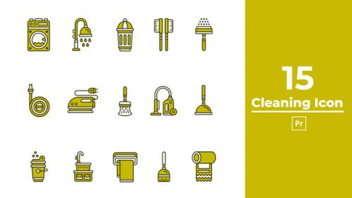 Videohive - Cleaning Icon Premiere Pro - 47421117