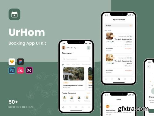 UrHom - Booking App UI Kit Ui8.net