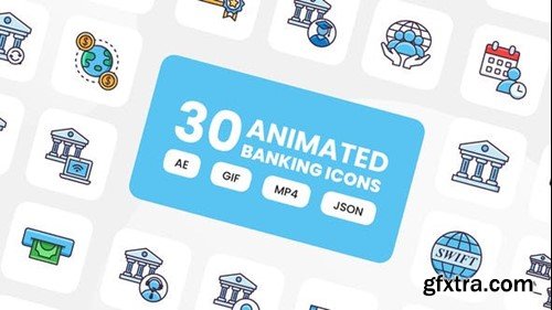 Videohive Animated Banking Icons 42945393