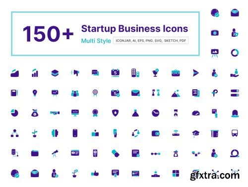 150+ Startup Business Icons Ui8.net