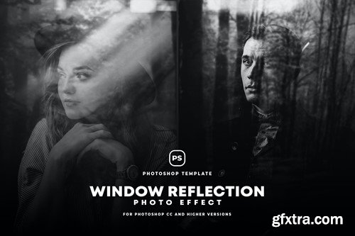 Window Reflection Photo Effect VMU5KB3