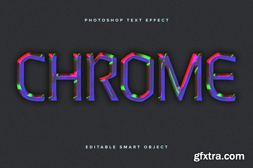 Colourful Chrome PSD Text Effect DUMDSRG