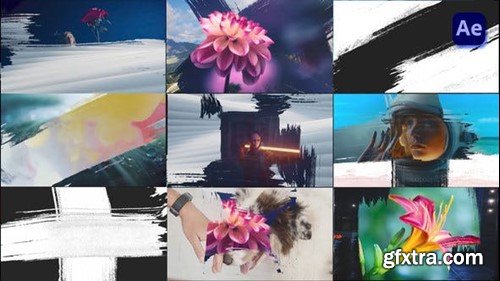 Videohive Paint Brush Transitions Pack [After Effects] 47440134