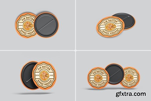 Pin Button Badge Mockup RPD4BKU