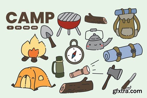 Camping Doodle 9NZD4XV