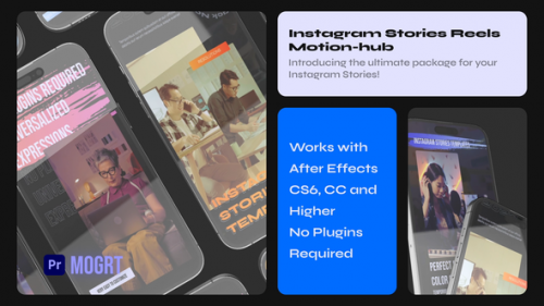 Videohive - Instagram stories - Insta Reel Tik-tok Stories Story Mogrt - 47420551