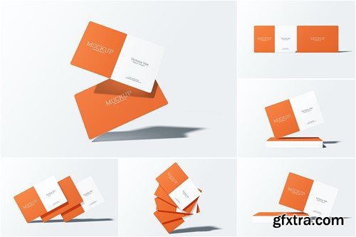 Rounded Business Card Mockup UVZRBSJ