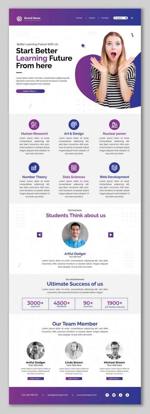Email Newsletter Design Template 576195333