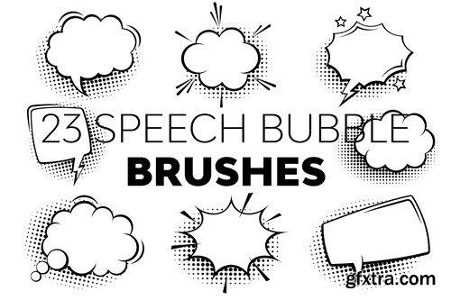 Speech Bubble Brushes WQNWWCV