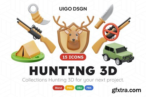 Hunting 3D Icon T76H47C