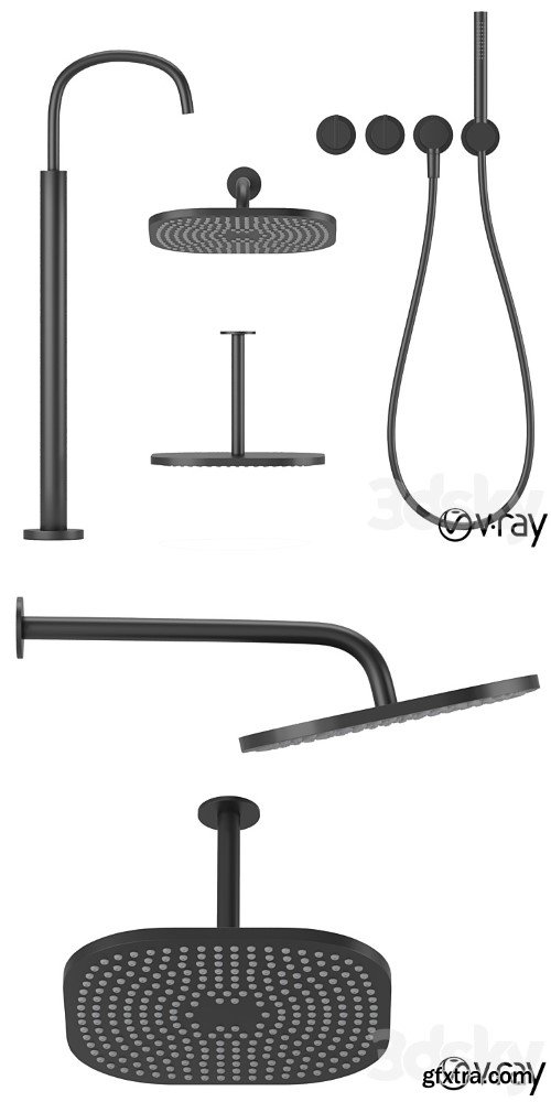 collection of bath faucets