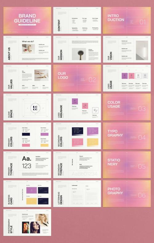 Brand Guidelines Presentation Template 569152152