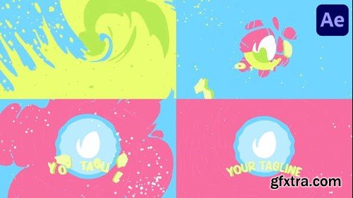 Videohive Colorful Cartoon Liquid Logo for After Effects 47422294
