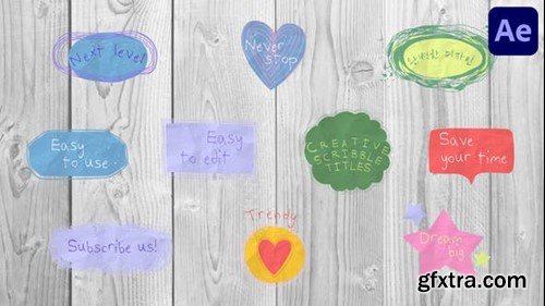Videohive Creative Scribble Titles for After Effects 47420153