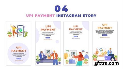 Videohive UPI Payment User Eye Catching Flat Character Instagram Story 47441664