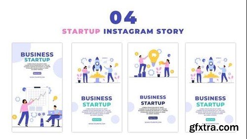 Videohive Eye Catching Business Startup Flat Character Instagram Story 47440940