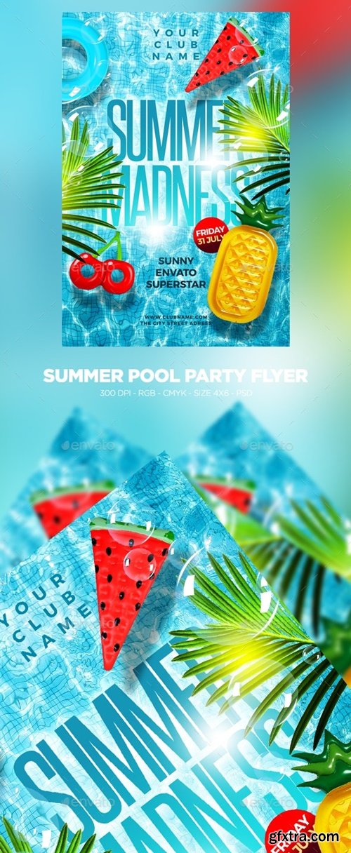 GR Summer Pool Party Flyer 22147541