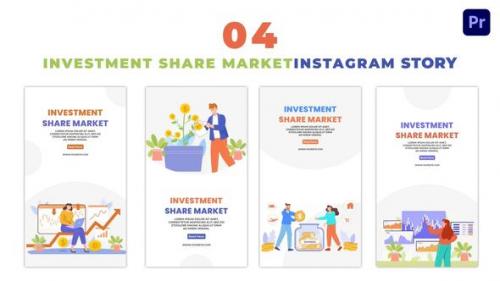 Videohive - Creative Share Market Investment Flat Character Instagram Story - 47450624
