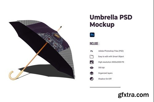 Umbrella PSD Mockup 4TEUURH
