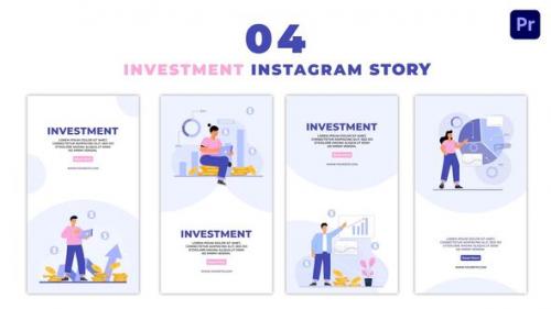 Videohive - 2D Character Analyzing Investment Instagram Story - 47450274