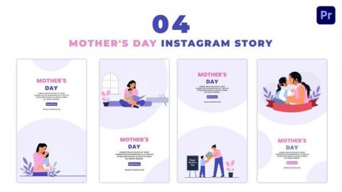 Videohive - Mothers Day 2D Character Animation Instagram Story - 47451651
