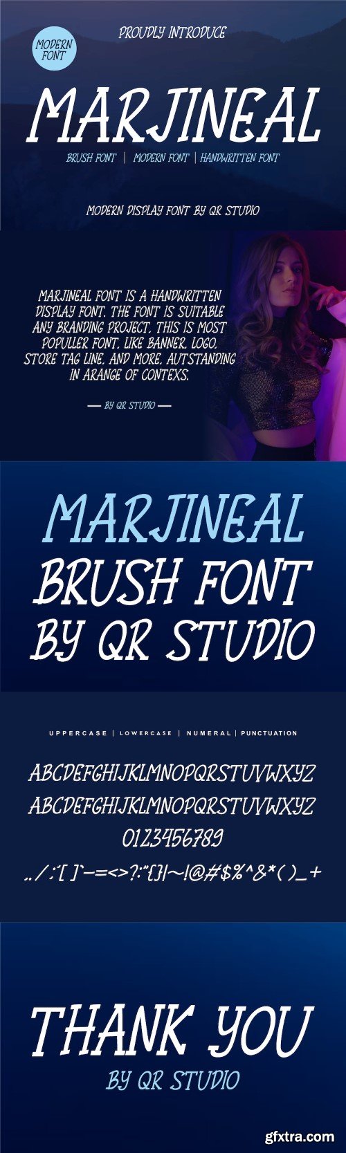 Marjineal bold and authentic display font