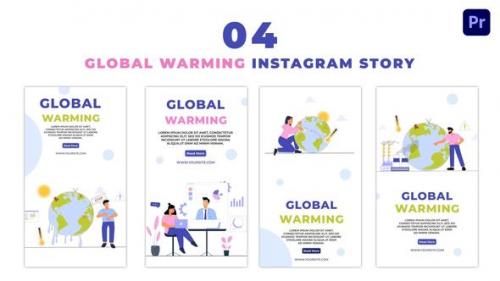Videohive - Eye Catching Global Warming Premium Vector Instagram Story - 47454489