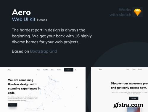 Aero Web UI Kit for Heros Ui8.net