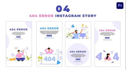 Videohive - 404 Error Facing Premium Vector Instagram Story - 47455491