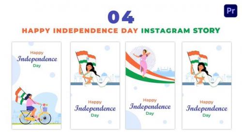 Videohive - Creative Indian Independence Day 2D Character Instagram Story - 47460416
