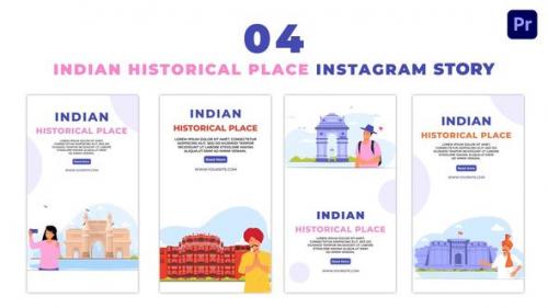 Videohive - Indian Historical Tourist Place Premium Vector Instagram Story - 47460783