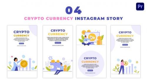 Videohive - Cryptocurrency Investors Flat Character Instagram Story - 47461307