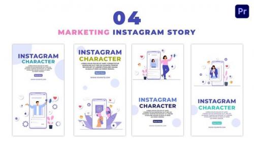 Videohive - Eye Catching Instagram Marketing Vector Instagram Story - 47464674