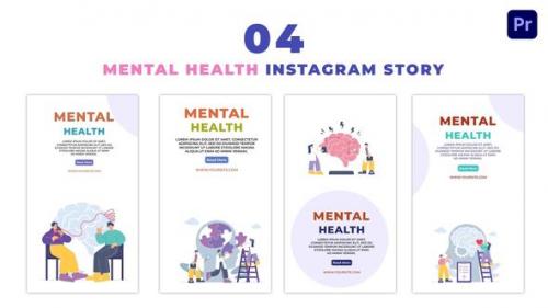 Videohive - Mental Health Flat Vector Instagram Story - 47464856