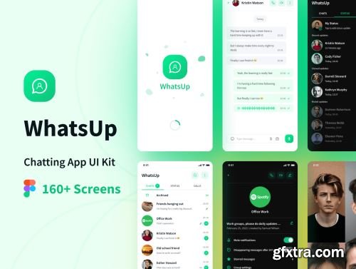 WhatsUp - Chatting App UI Kit Ui8.net