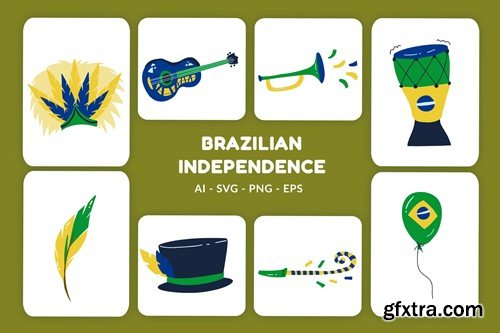 Brazilian Independence Day Illustration v.2 VFYNFEW