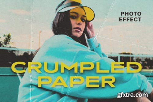 Crumpled Paper Sheets Photo Effect GKVNCJG