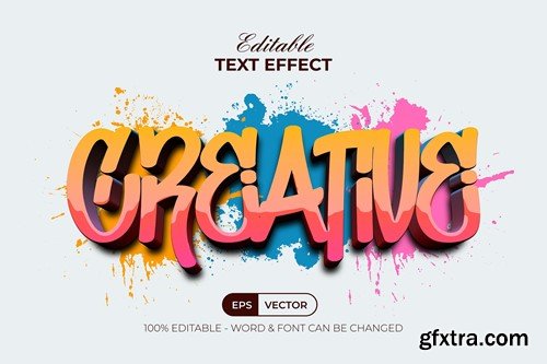 Creative Text Effect Graffiti Style 87763WD
