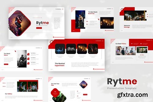 Rytme — Musical Band Keynote Template JBPN6TQ