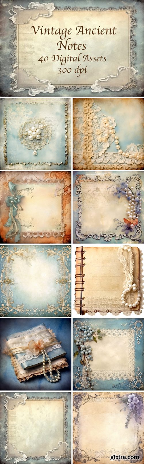 Ancient Notes - Vintage Textures Pack
