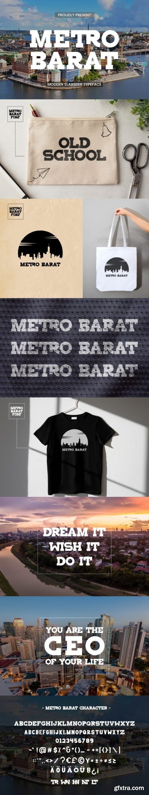 Metro Barat – Modern Slab Serif Font